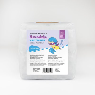 Hammaskeiju Maustamaton 1 kg, muoviton pakkaus