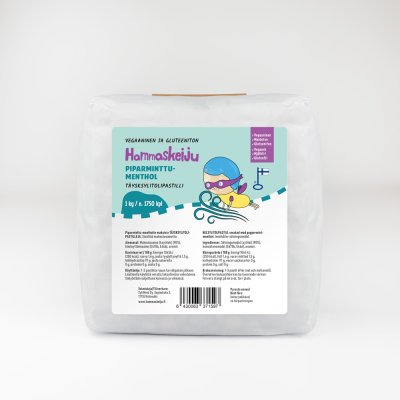 Hammaskeiju Piparminttu-menthol 1 kg, muoviton pakkaus