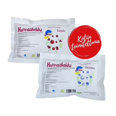 Hammaskeiju Organic Duo 2 x 210g, shipping included