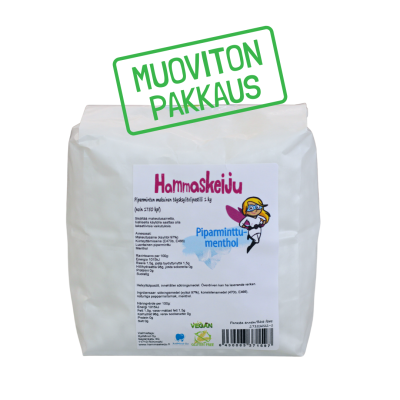 Hammaskeiju Peppermint-menthol 1 kg, plastic-free