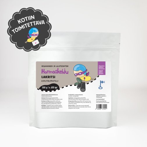 Hammaskeiju Lakritsi 500g kotiin toimitettuna