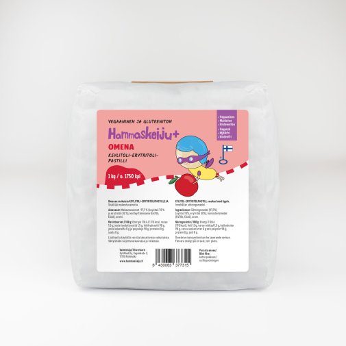 Hammaskeiju PLUS Omena 1 kg, muoviton pakkaus