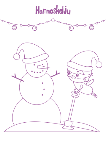 Hammaskeiju ja lumiukko