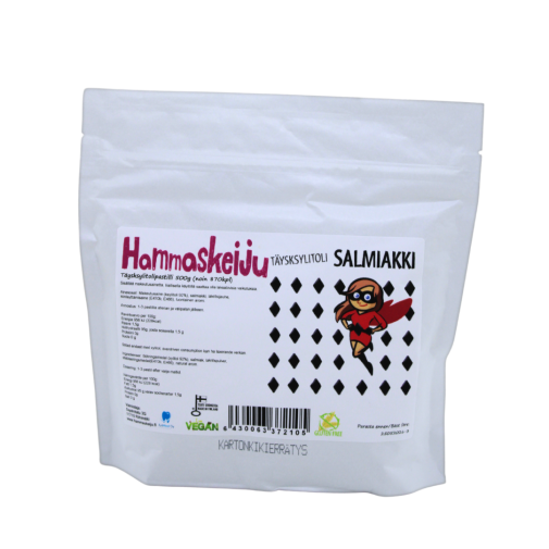 Hammaskeiju Salmiakki 500 g, ksylitoli