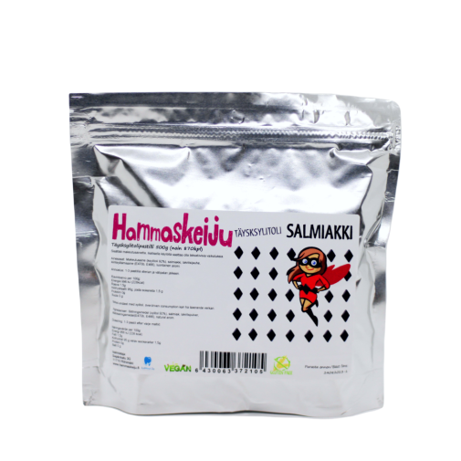 Hammaskeiju Salty licorice (Salmiakki) 500 g, xylitol