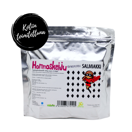 Hammaskeiju Salty licorice (Salmiakki, xylitol) 500 g, shipping included